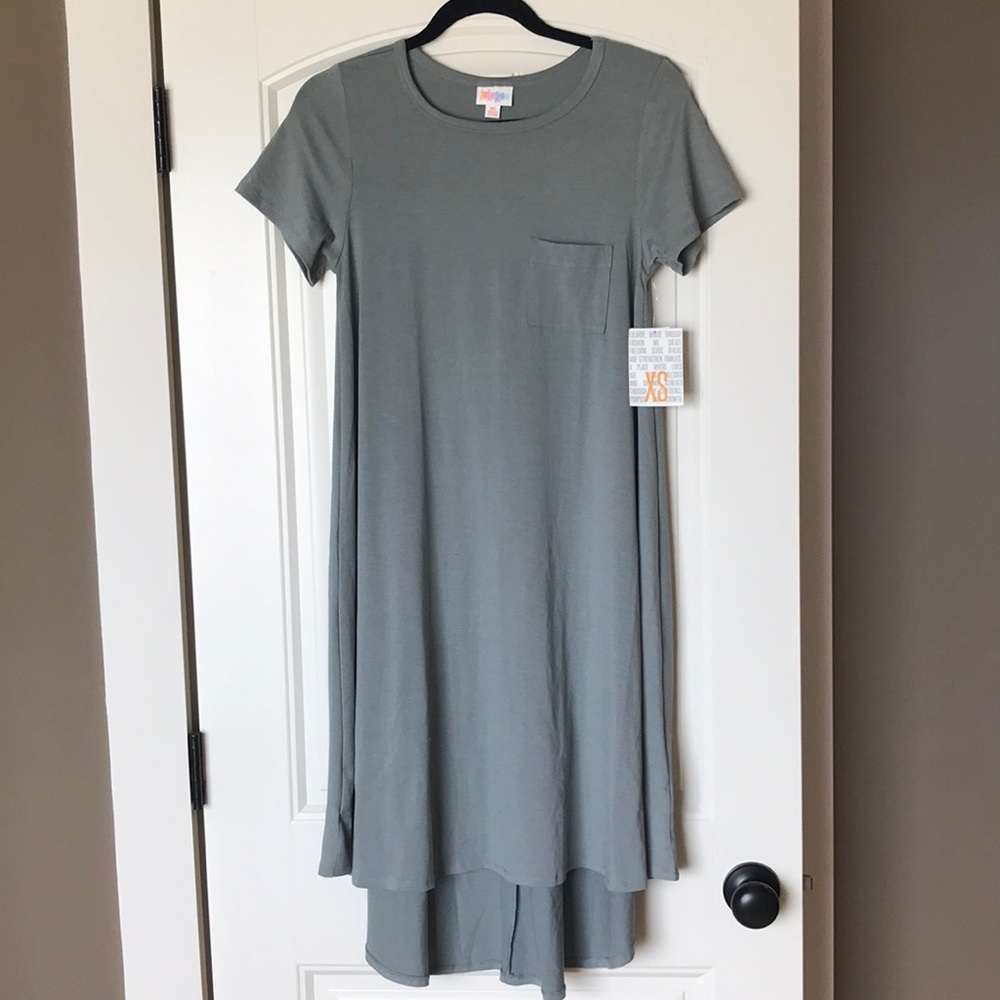 Lularoe Gray Carly Dress